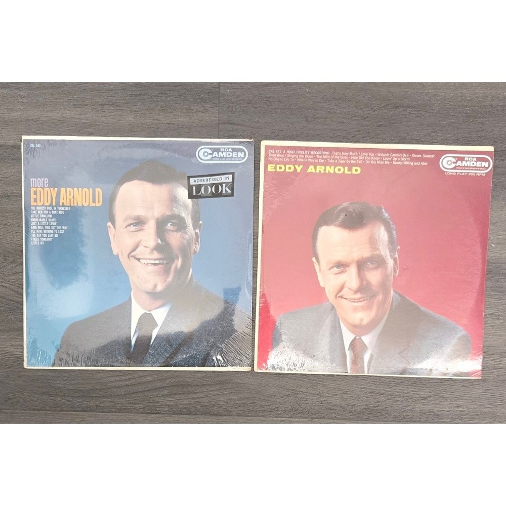 Eddy Arnold Vintage Vinyl LP 2 Lot More Eddy Arnold RCA Camden 1959 1966 Sealed